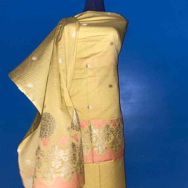 Light musturd / pastel yellow (unstitched suit )
