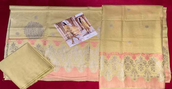 Light musturd / pastel yellow (unstitched suit )